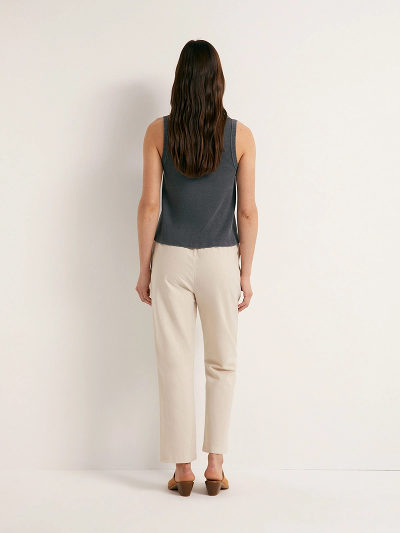 BLUSA MUJER SFERA ALGODÓN SIN MANGAS RIB - 3