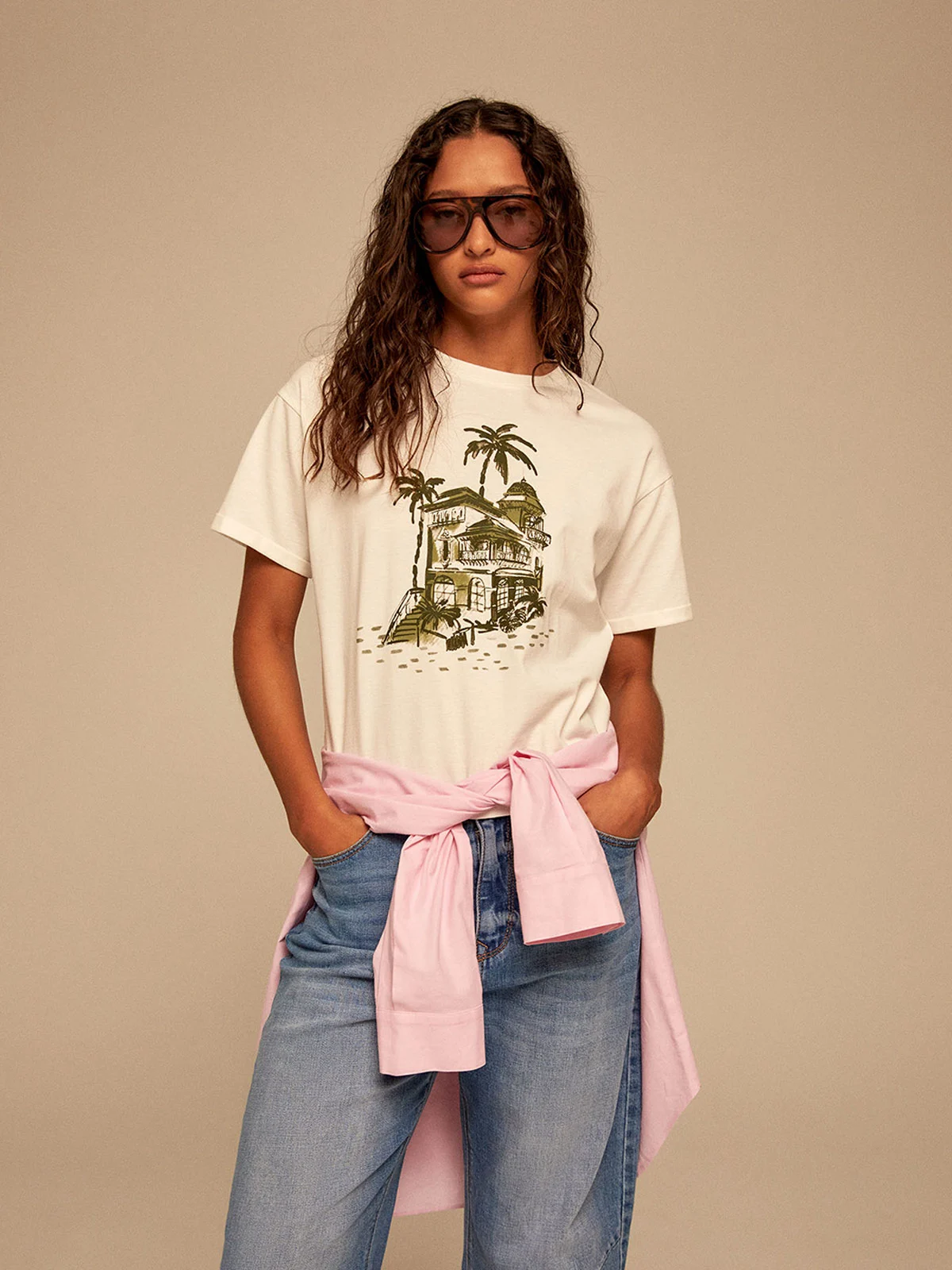 BLUSA MUJER SFERA ALGODÓN MANGA CORTA - 2