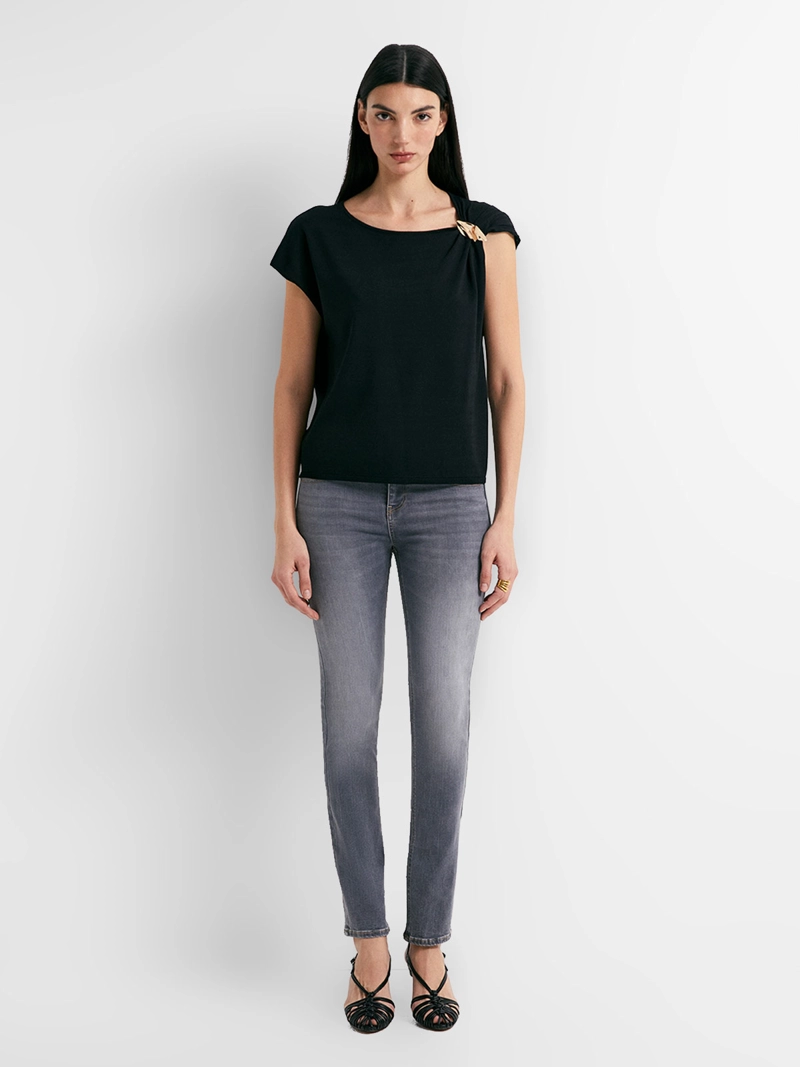 JEANS MUJER SFERA RECTO AJUSTADO TIRO ALTO - 2