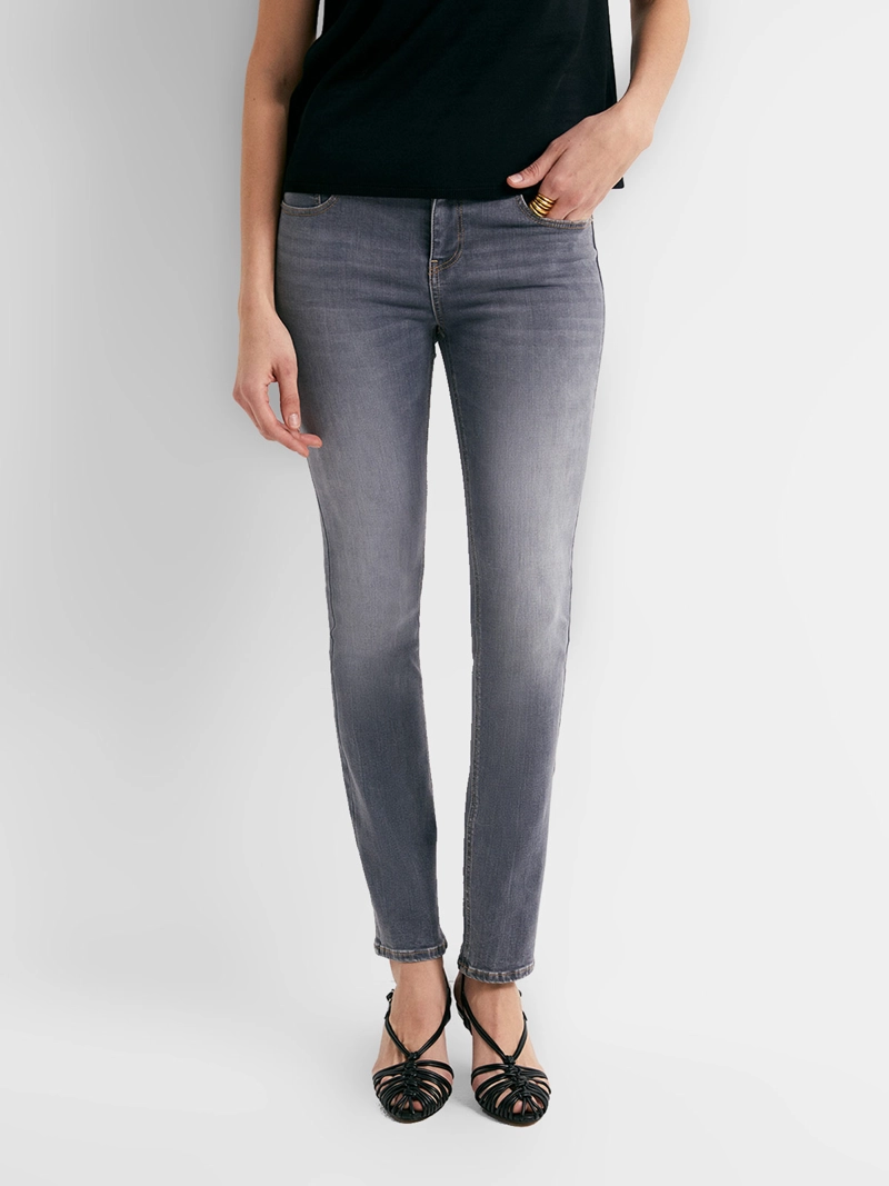 JEANS MUJER SFERA RECTO AJUSTADO TIRO ALTO - 1