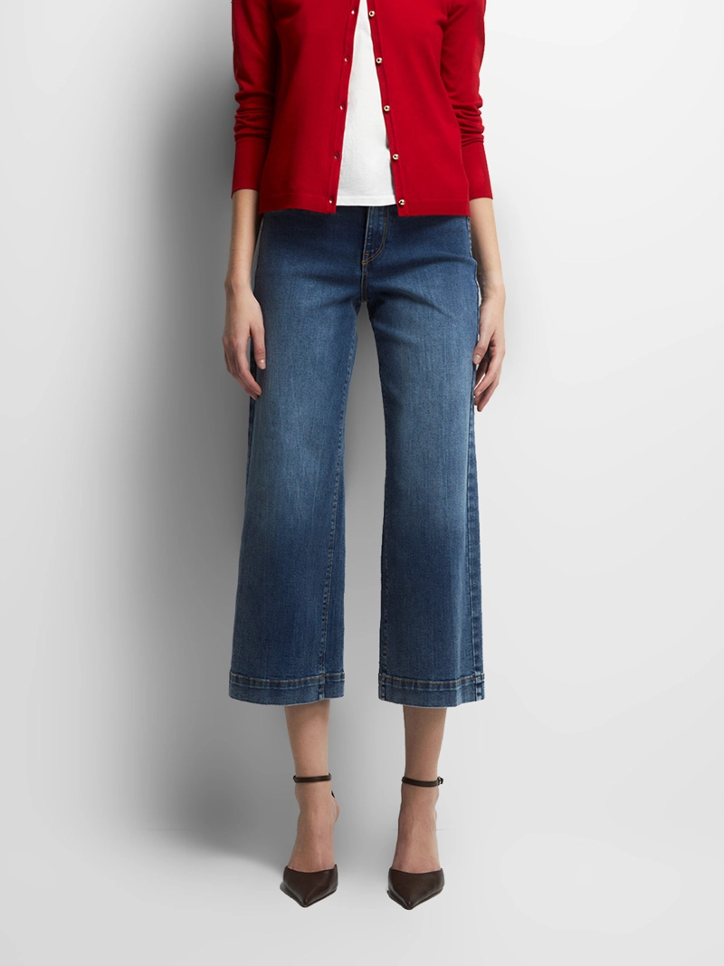 JEANS MUJER SFERA CULOTTE TIRO ALTO - 1