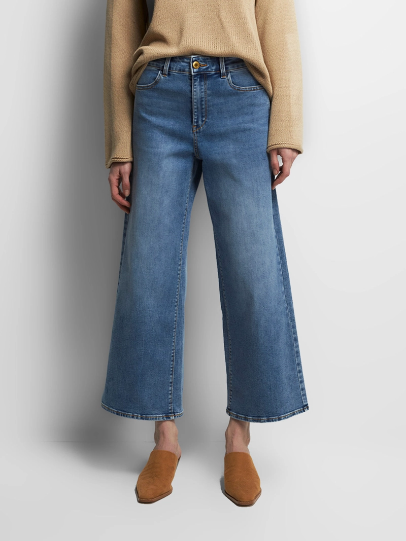 JEANS MUJER SFERA CULOTTE TIRO ALTO - 1
