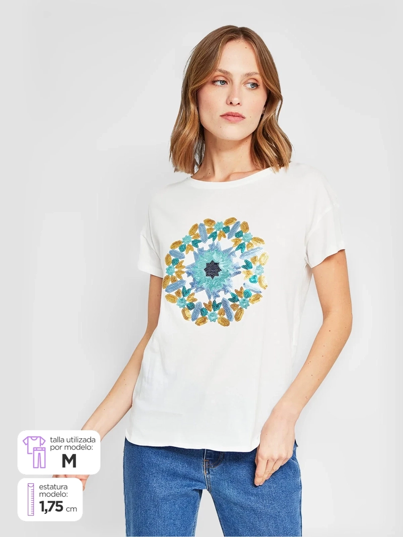 BLUSA MUJER SFERA ALGODÓN  - 1