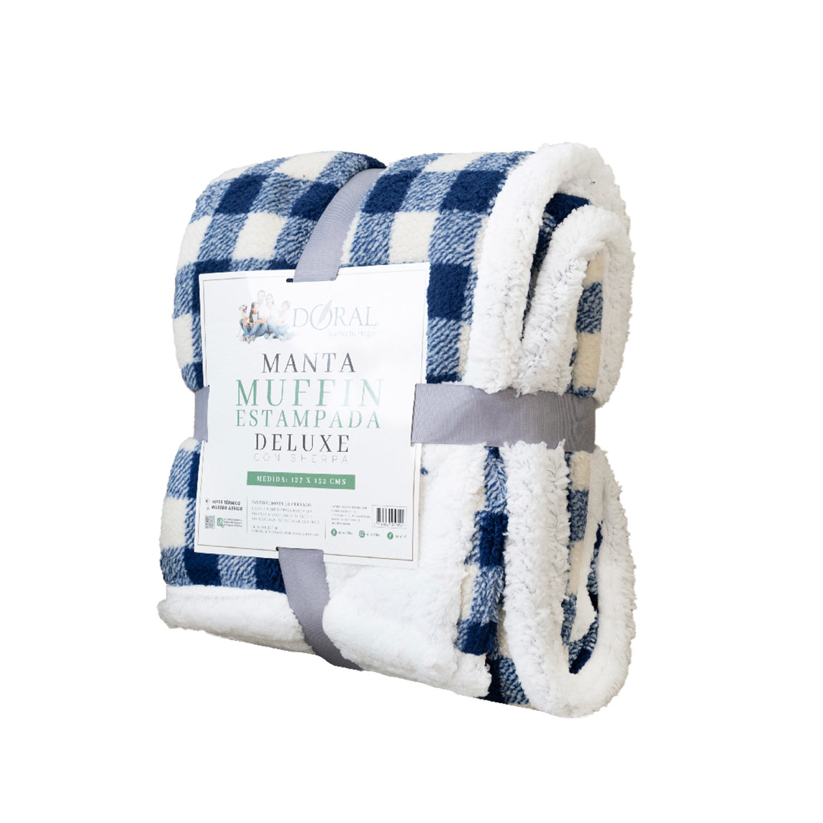 MANTA DORAL MUFFIN ESTAMPADA 127X152 CM D10 - 4