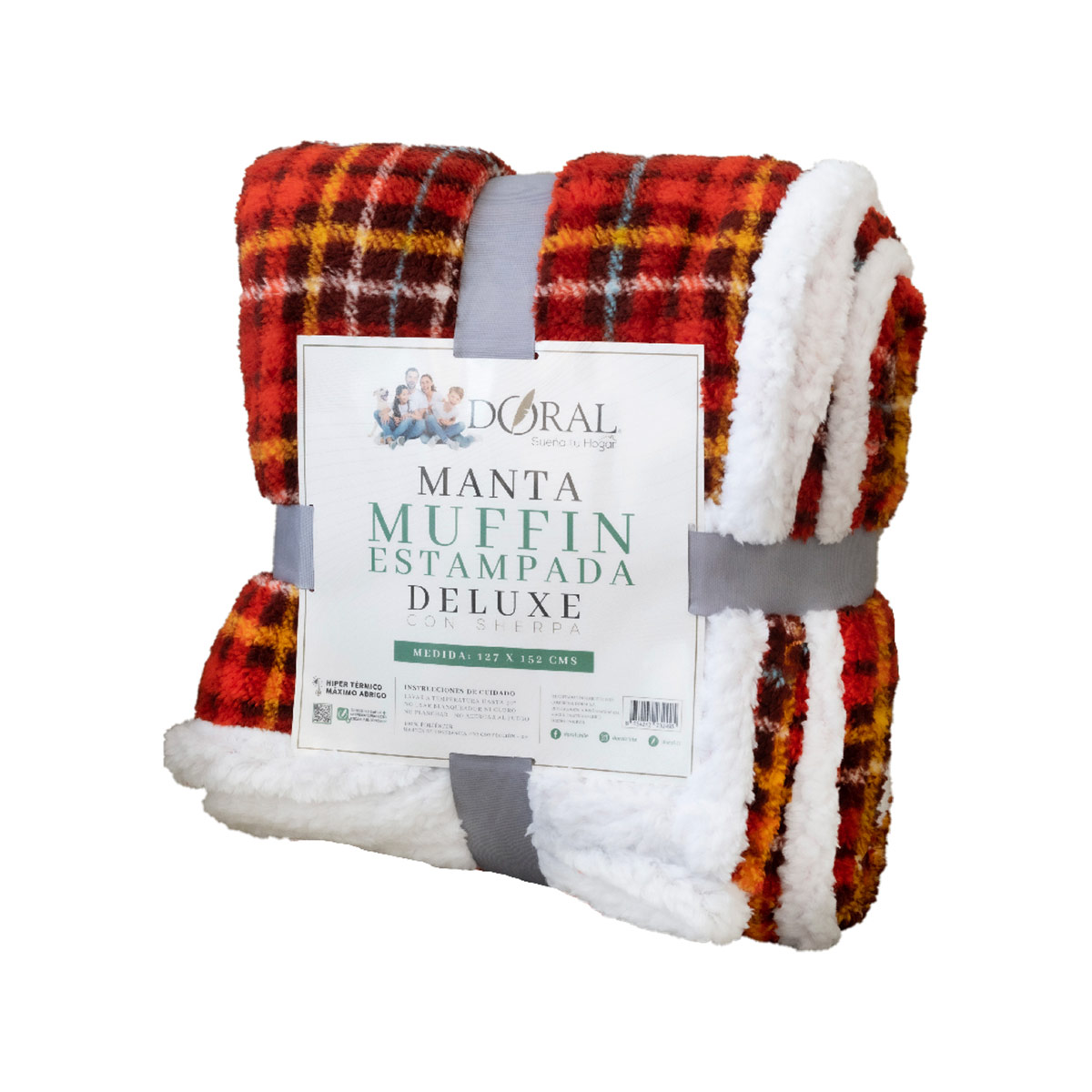 MANTA DORAL MUFFIN ESTAMPADA 127X152 CM D4 - 4