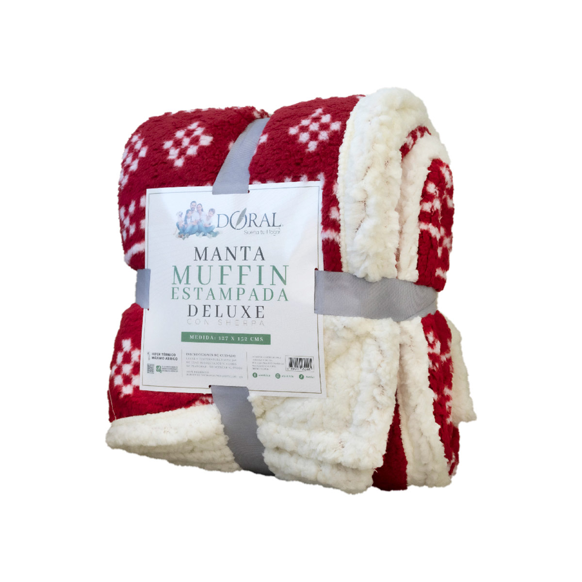 MANTA DORAL MUFFIN ESTAMPADA 127X152 CM D6 - 4