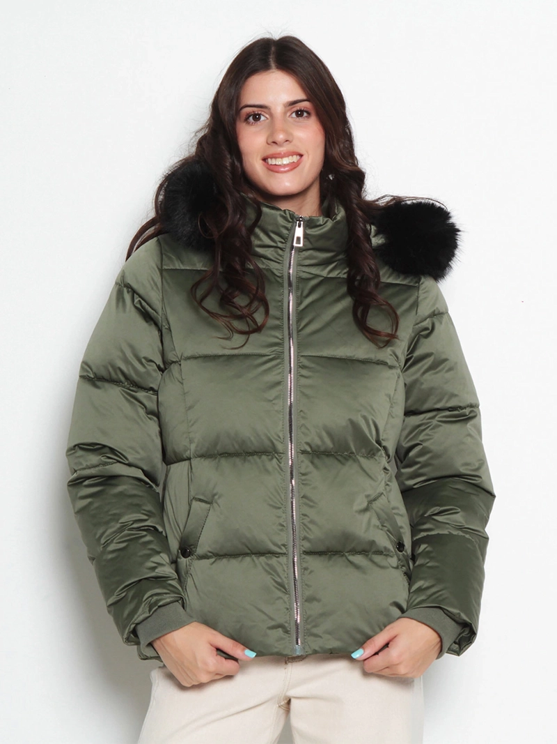 PARKA MUJER WADOS MANGA LARGA CAPUCHA Y CIERRE - 2