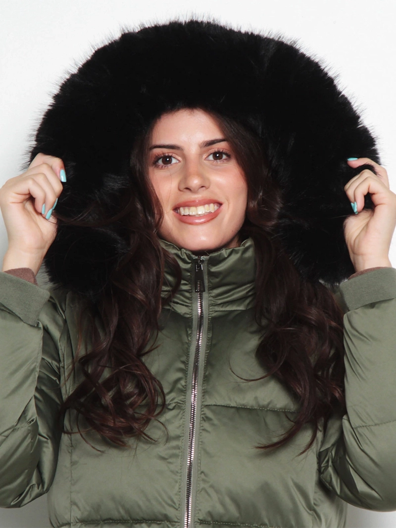PARKA MUJER WADOS MANGA LARGA CAPUCHA Y CIERRE - 7