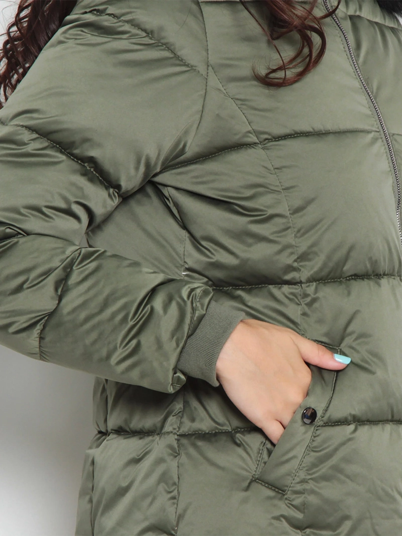 PARKA MUJER WADOS MANGA LARGA CAPUCHA Y CIERRE - 8