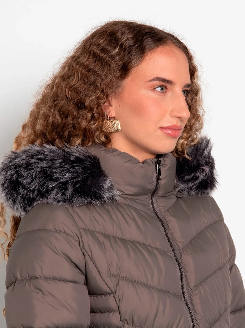 PARKA MUJER WADOS MANGA LARGA CAPUCHA Y CIERRE - 6
