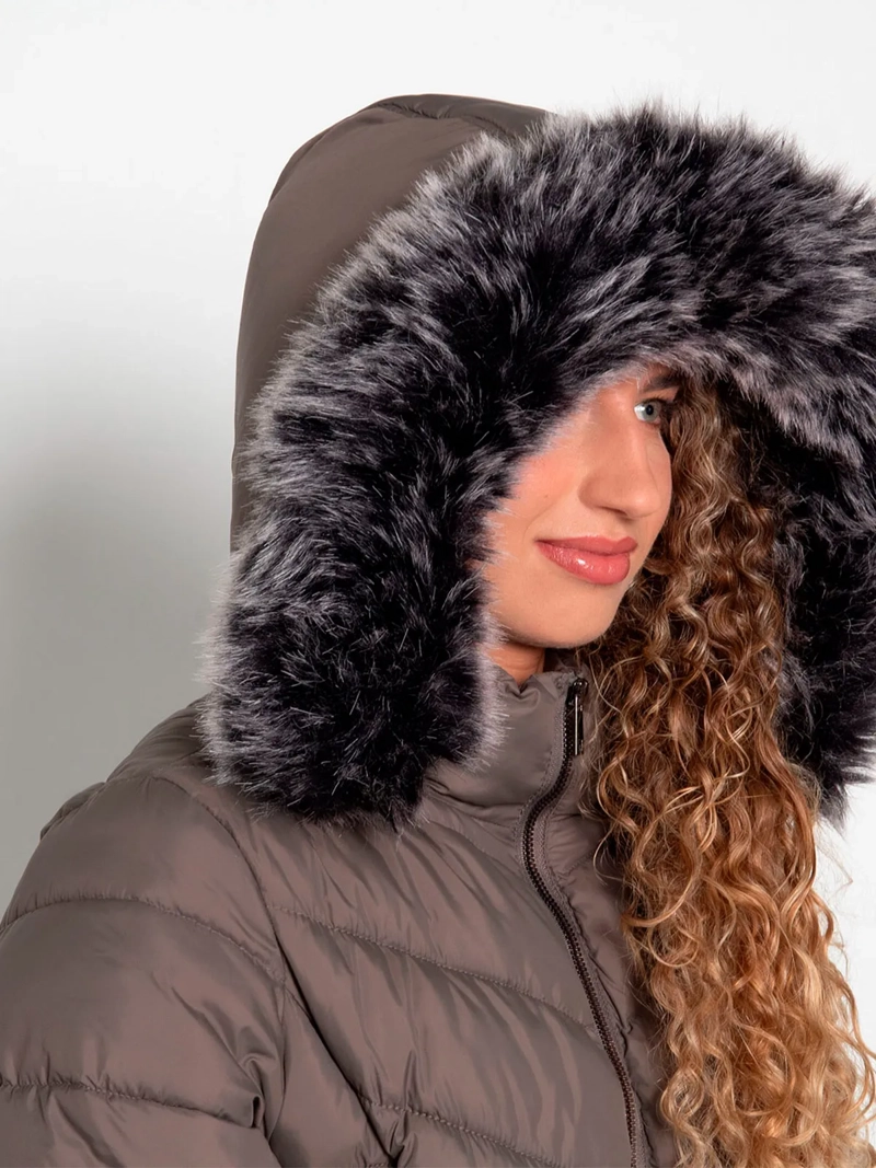 PARKA MUJER WADOS MANGA LARGA CAPUCHA Y CIERRE - 8
