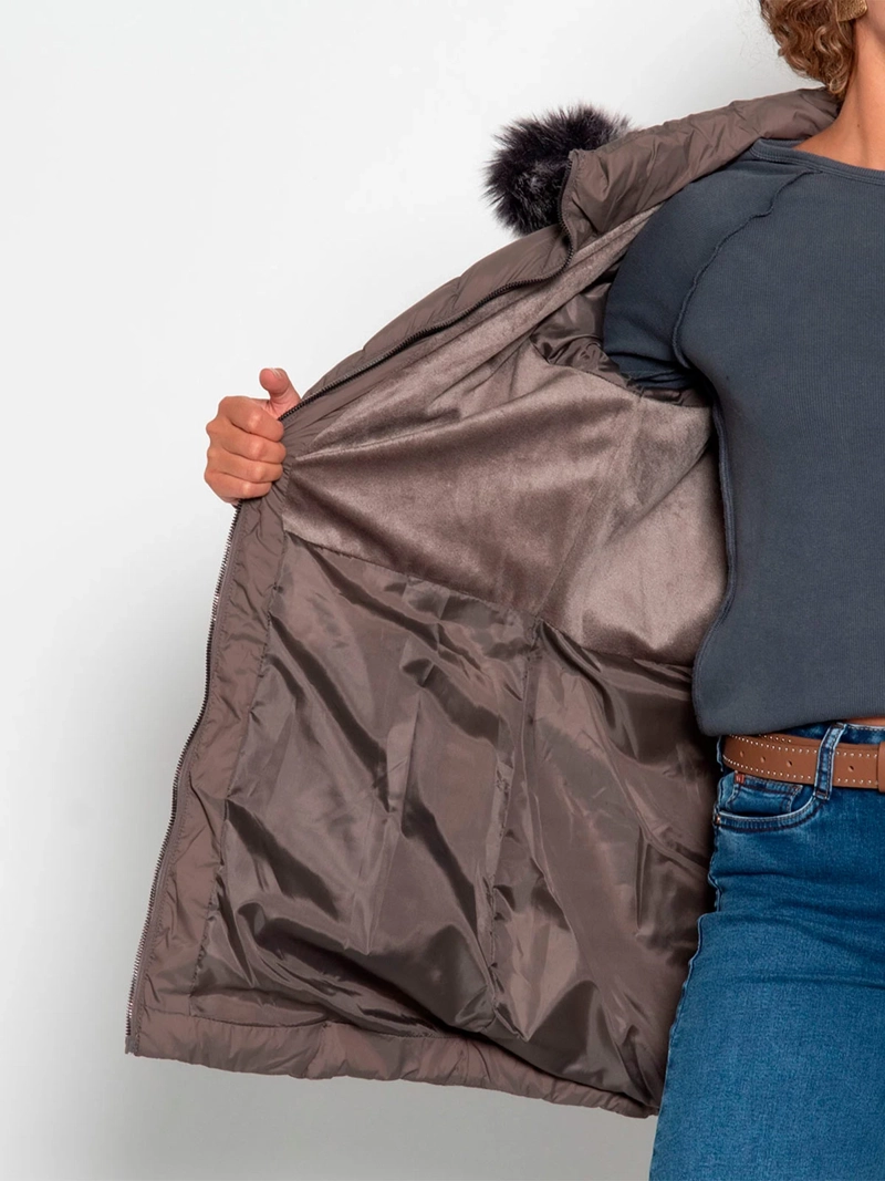 PARKA MUJER WADOS MANGA LARGA CAPUCHA Y CIERRE - 9