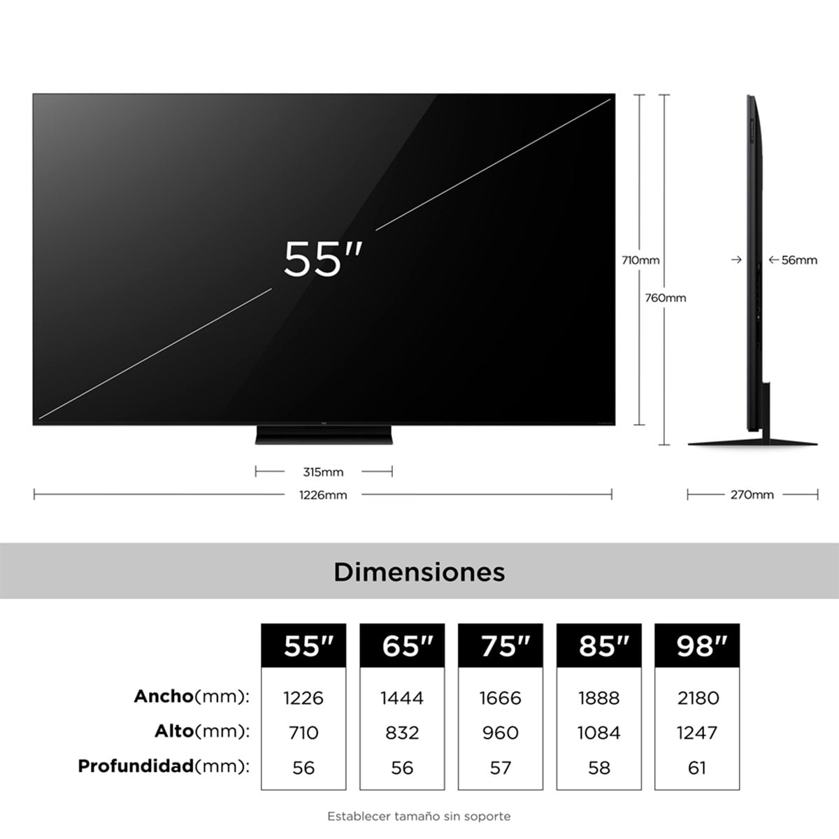 SMART TV TCL SQD-MINI LED 4K UHD 55” 55C7L - 11