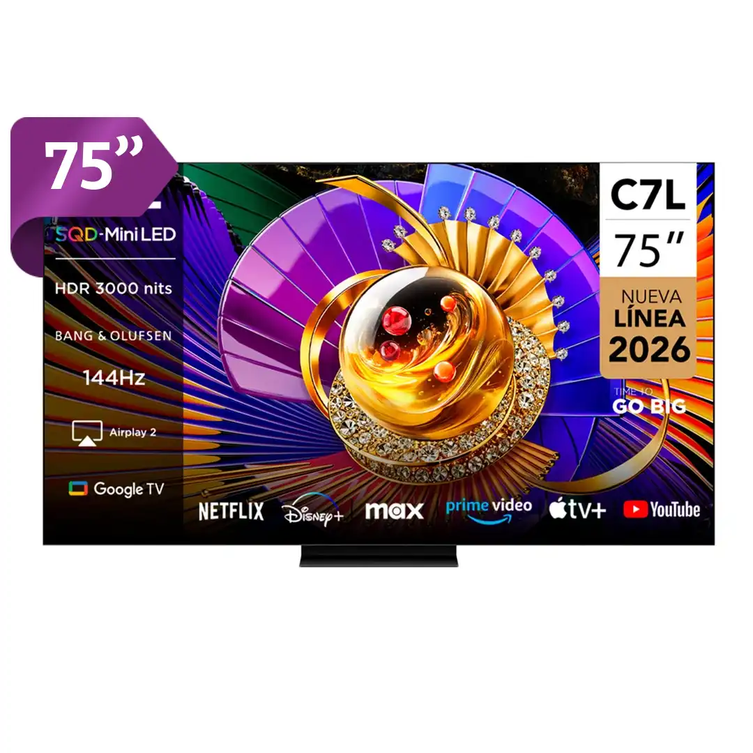 SMART TV TCL SQD-MINI LED 4K UHD 75” 75C7L - 1
