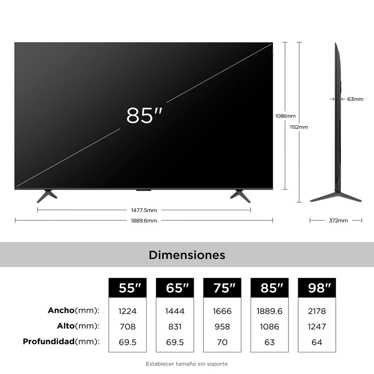 SMART TV TCL QD-MINI LED 4K UHD 85” 85P8L - 12
