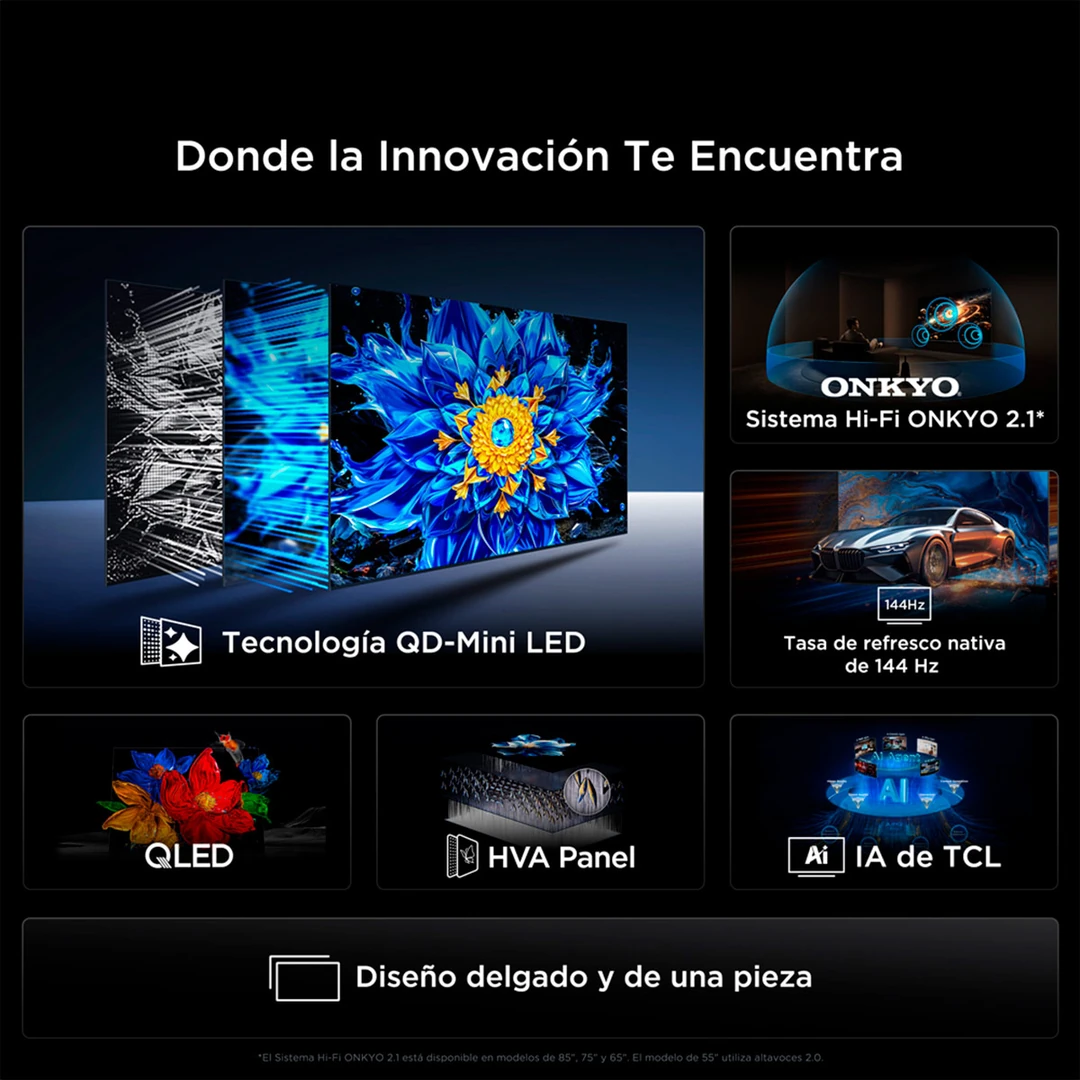 SMART TV TCL QD-MINI LED 4K UHD 85” 85P8L - 14