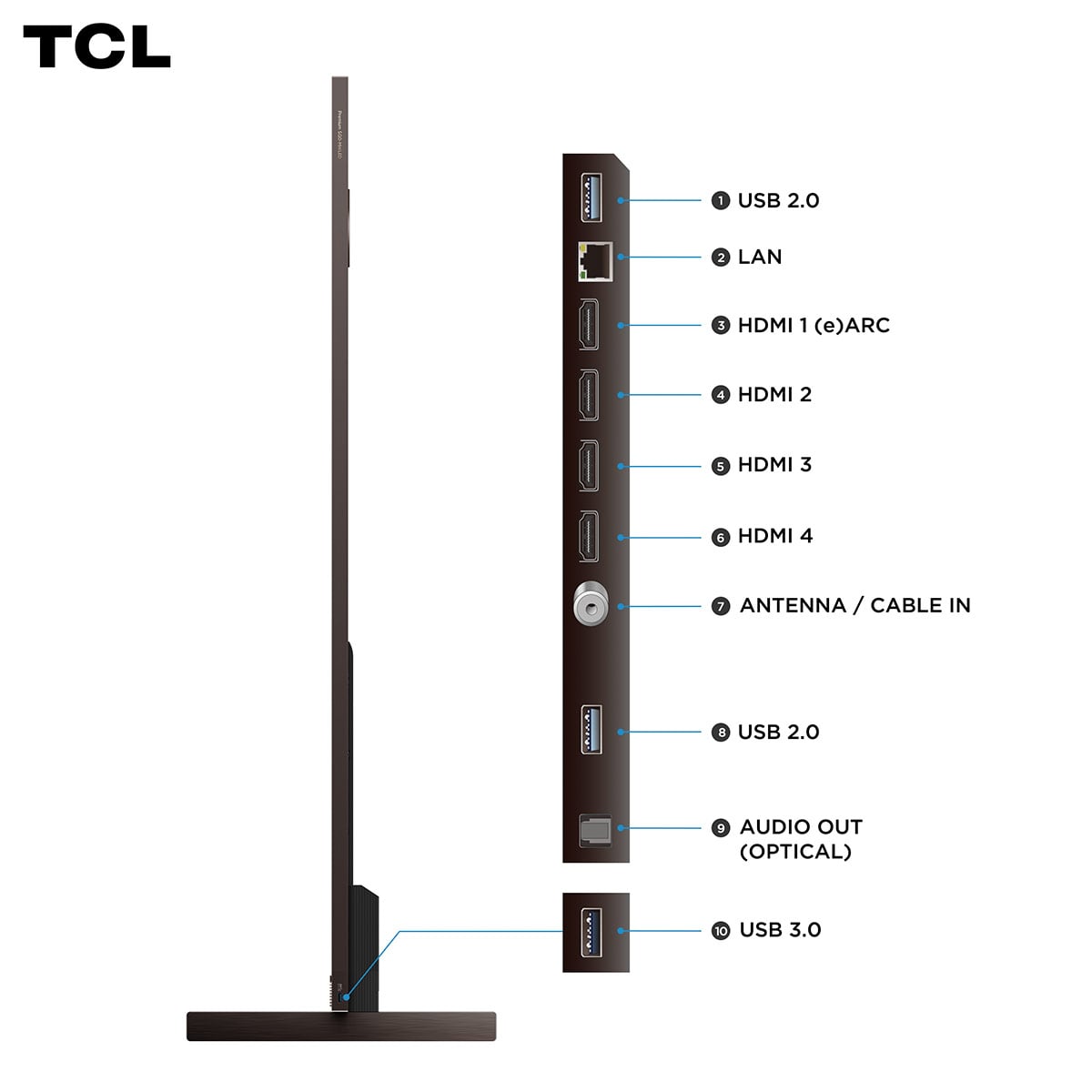 SMART TV TCL SQD-MINI LED 4K UHD 85” 85X11L - 5