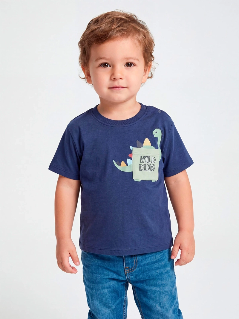 POLERA NIÑO BABY HARVEST ALGODÓN MANGA CORTA - 1