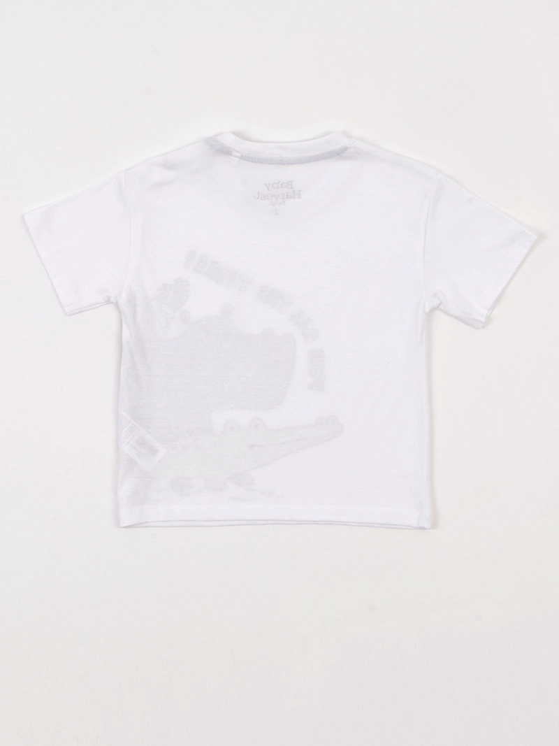POLERA NIÑO BABY HARVEST ALGODÓN MANGA CORTA ESTAMPADA RELIEVE - 4