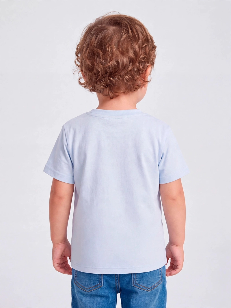POLERA NIÑO BABY HARVEST ALGODÓN MANGA CORTA ESTAMPADA RELIEVE - 2