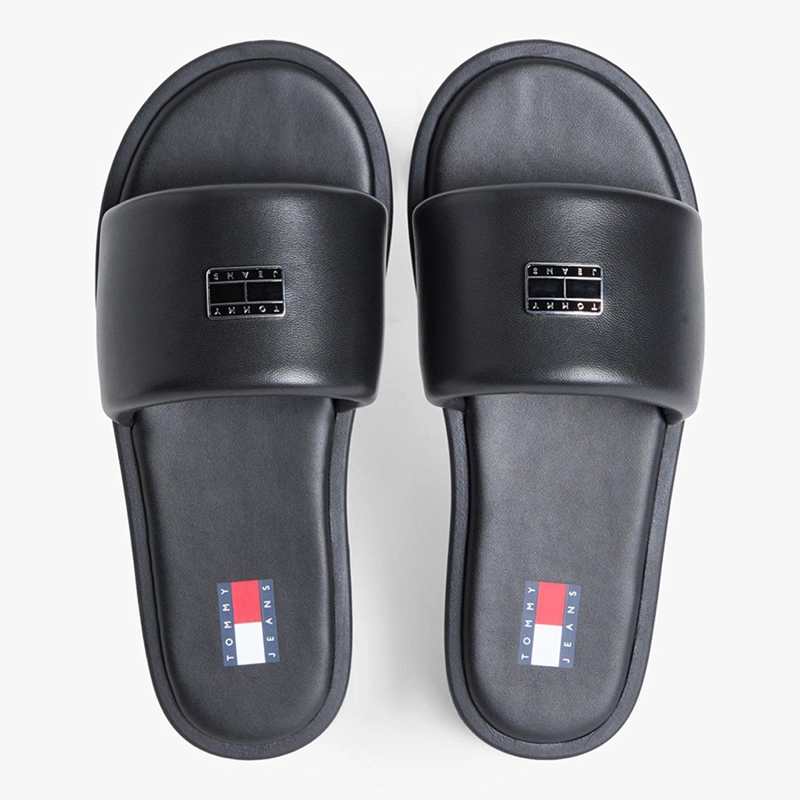 SANDALIAS MUJER TOMMY HILFIGER NEGRO EN0EN02950BDS CUERO - 5
