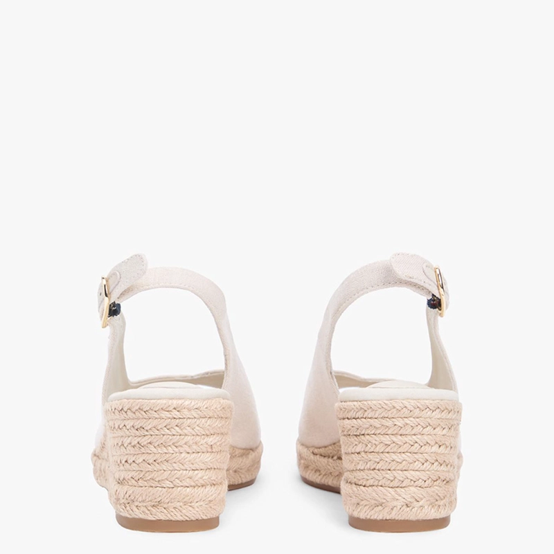 SANDALIAS MUJER TOMMY HILFIGER BEIGE FW0FW09228ACI  - 4