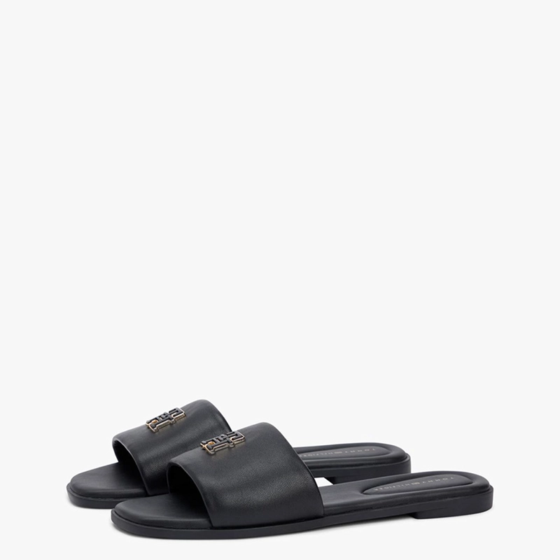 SANDALIAS MUJER TOMMY HILFIGER NEGRO FW0FW09292BDS CUERO - 2