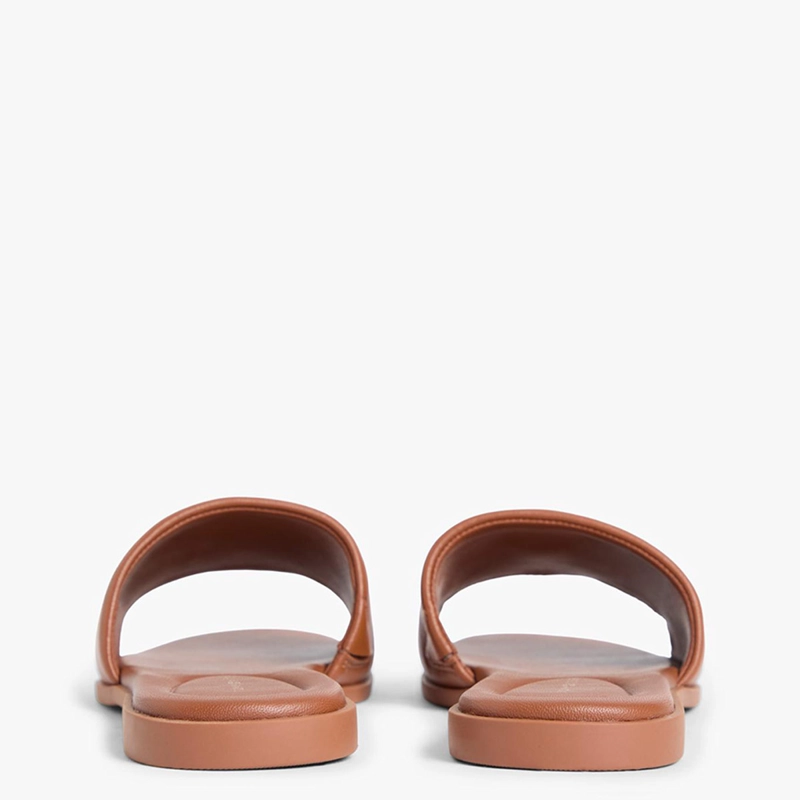 SANDALIAS MUJER TOMMY HILFIGER CAFÉ FW0FW09292GP4 CUERO - 4