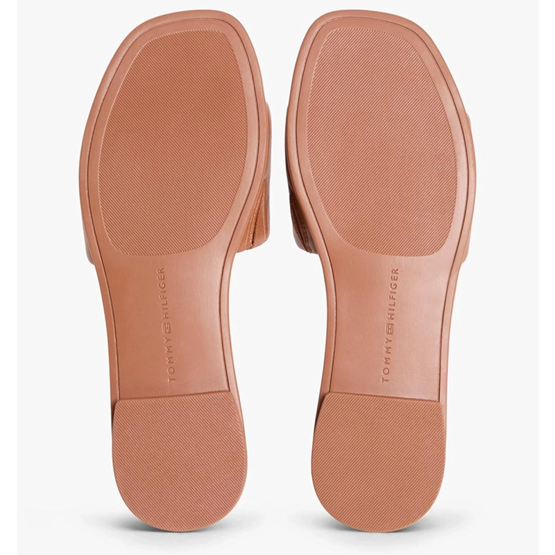 SANDALIAS MUJER TOMMY HILFIGER CAFÉ FW0FW09292GP4 CUERO - 6