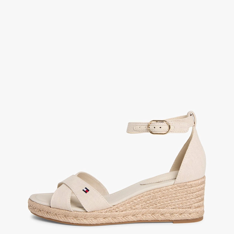 SANDALIAS MUJER TOMMY HILFIGER BEIGE FW0FW09332ACI  - 2