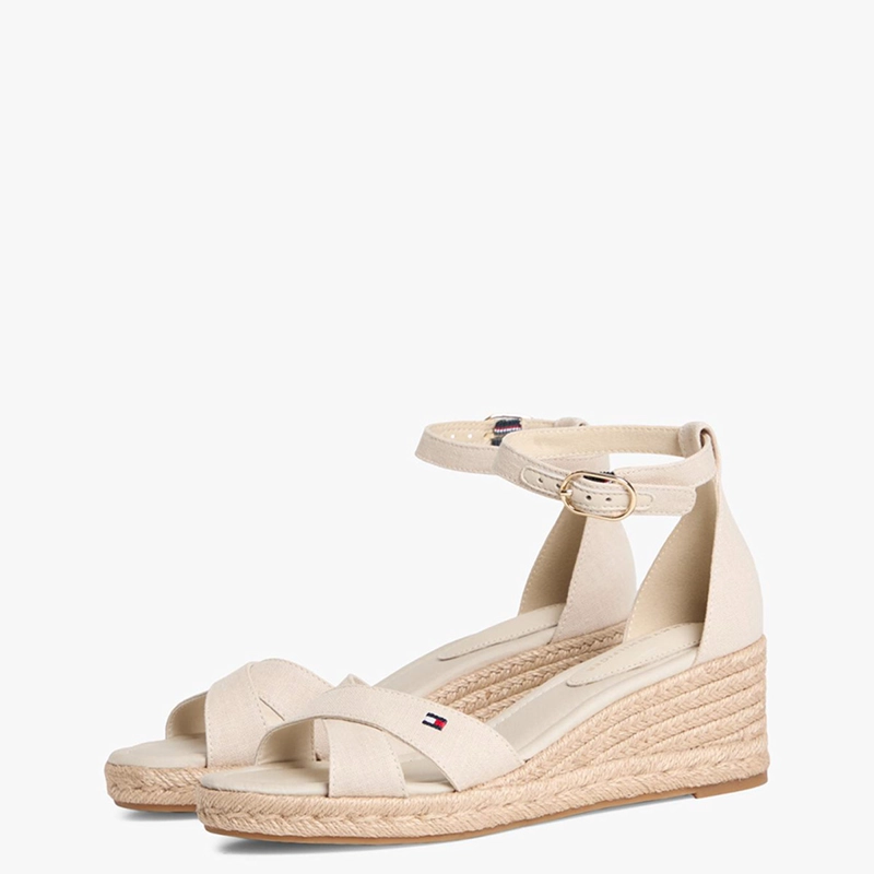 SANDALIAS MUJER TOMMY HILFIGER BEIGE FW0FW09332ACI  - 3