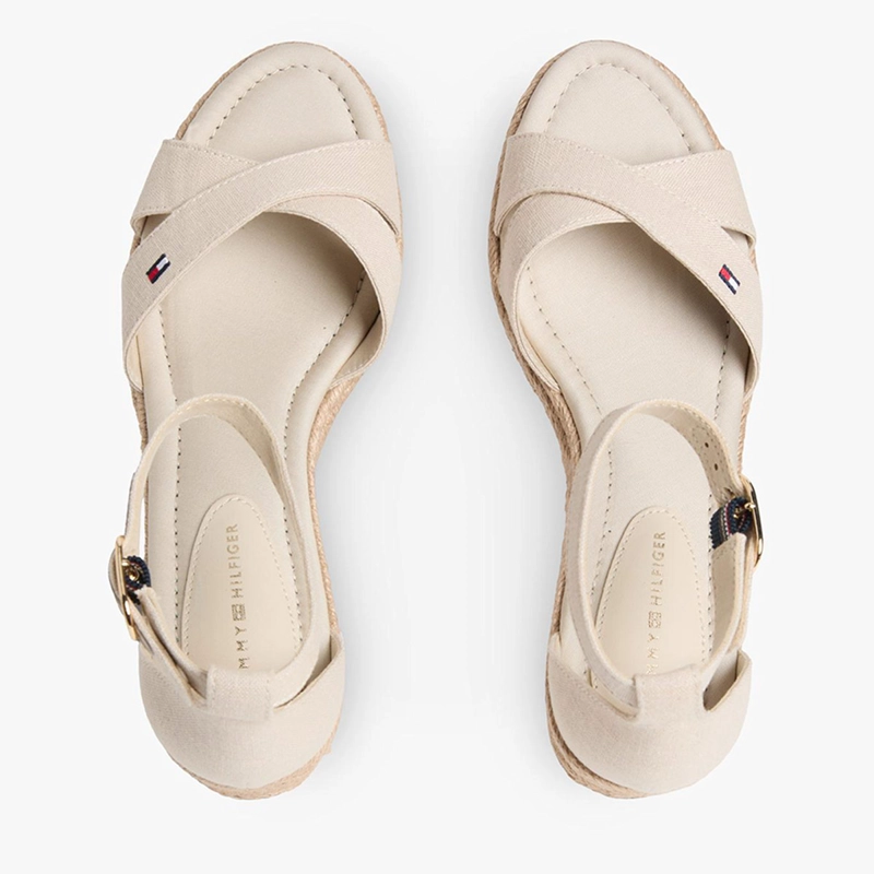 SANDALIAS MUJER TOMMY HILFIGER BEIGE FW0FW09332ACI  - 4