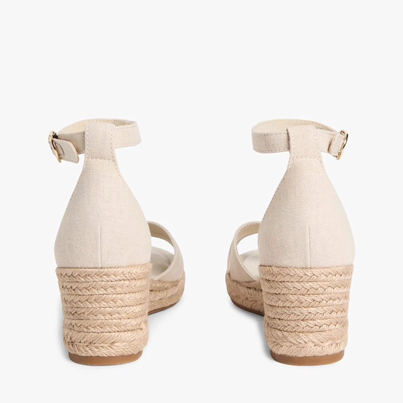 SANDALIAS MUJER TOMMY HILFIGER BEIGE FW0FW09332ACI  - 5