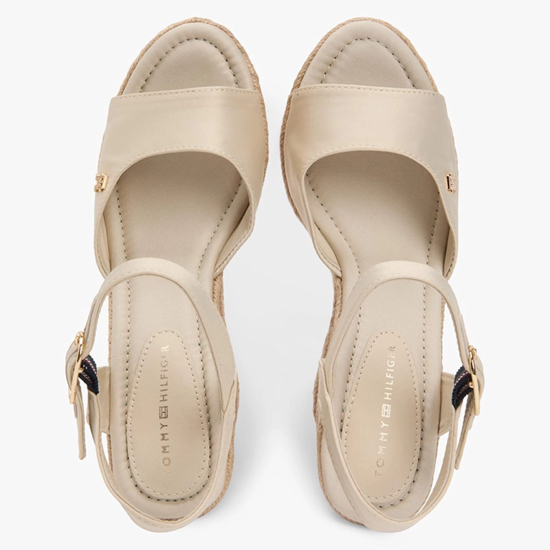 SANDALIAS MUJER TOMMY HILFIGER BEIGE FW0FW09469ACI  - 4