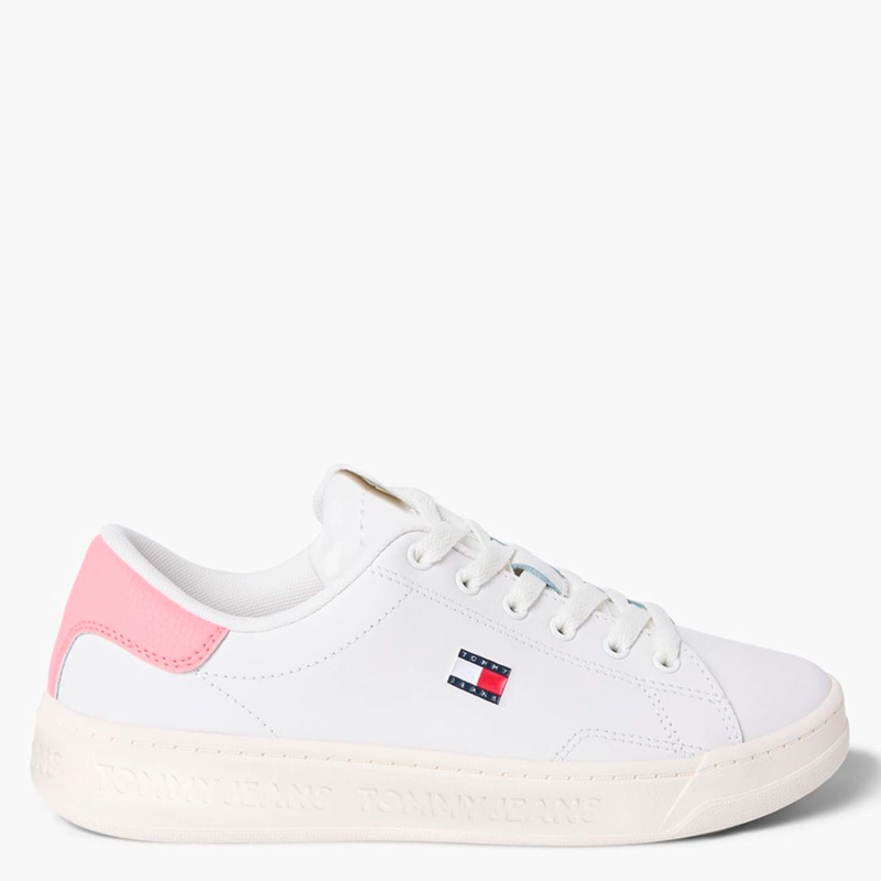 ZAPATILLAS MUJER TOMMY HILFIGER CASUALES BLANCO EN0EN029600J6 CUERO   - 1