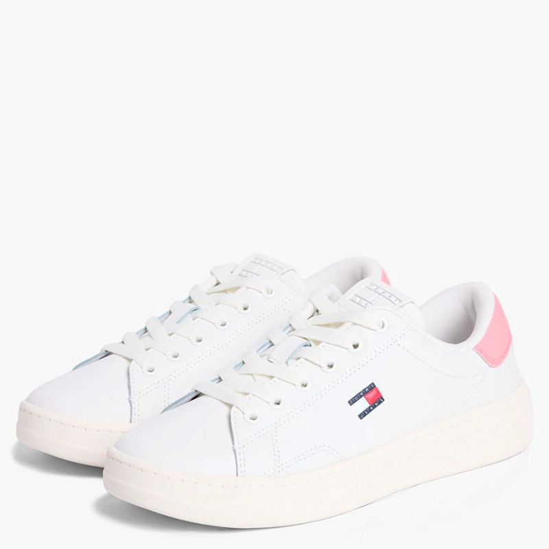 ZAPATILLAS MUJER TOMMY HILFIGER CASUALES BLANCO EN0EN029600J6 CUERO   - 2
