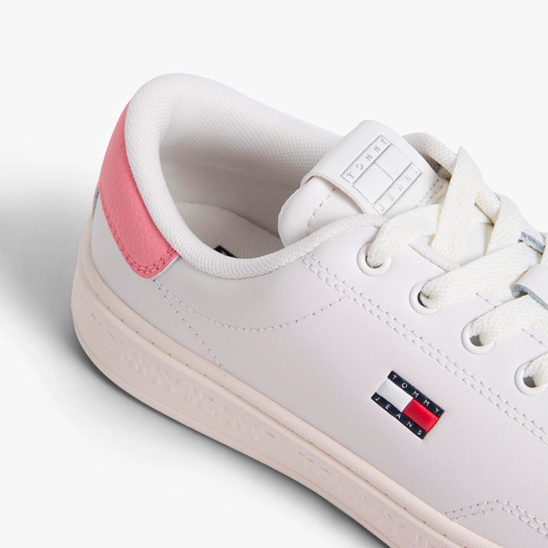 ZAPATILLAS MUJER TOMMY HILFIGER CASUALES BLANCO EN0EN029600J6 CUERO   - 7