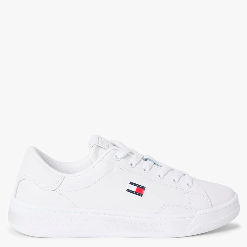 ZAPATILLAS MUJER TOMMY HILFIGER CASUALES BLANCO EN0EN02960YBL CUERO   - 1