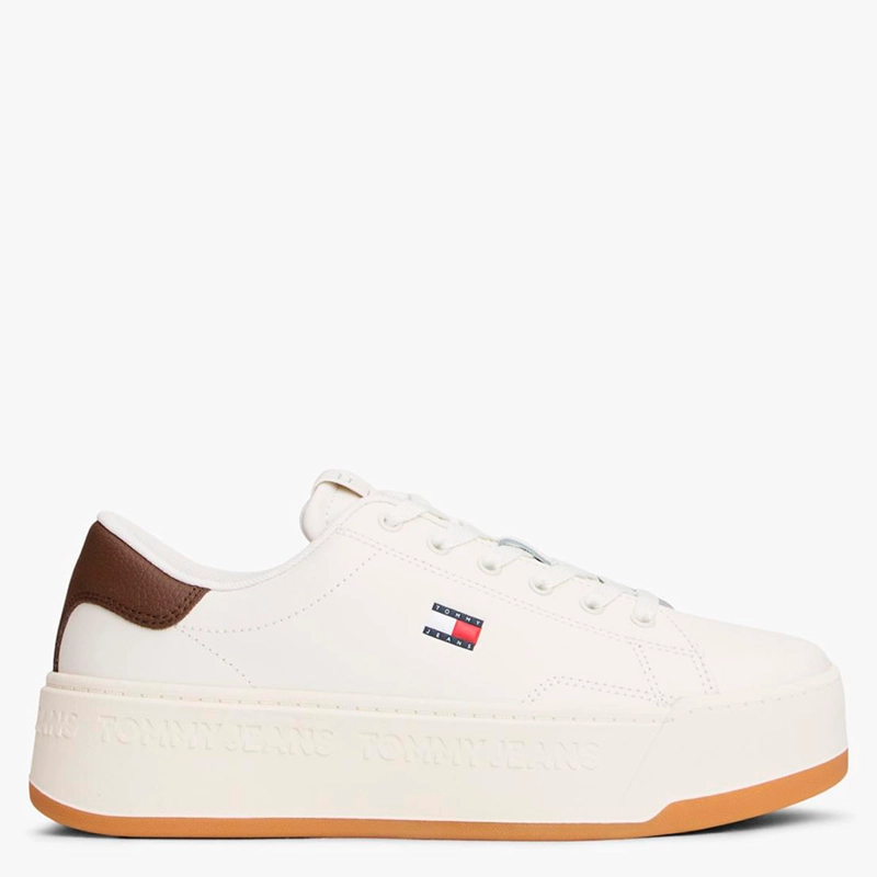 ZAPATILLAS MUJER TOMMY HILFIGER CASUALES BLANCO EN0EN029610HH CUERO   - 1