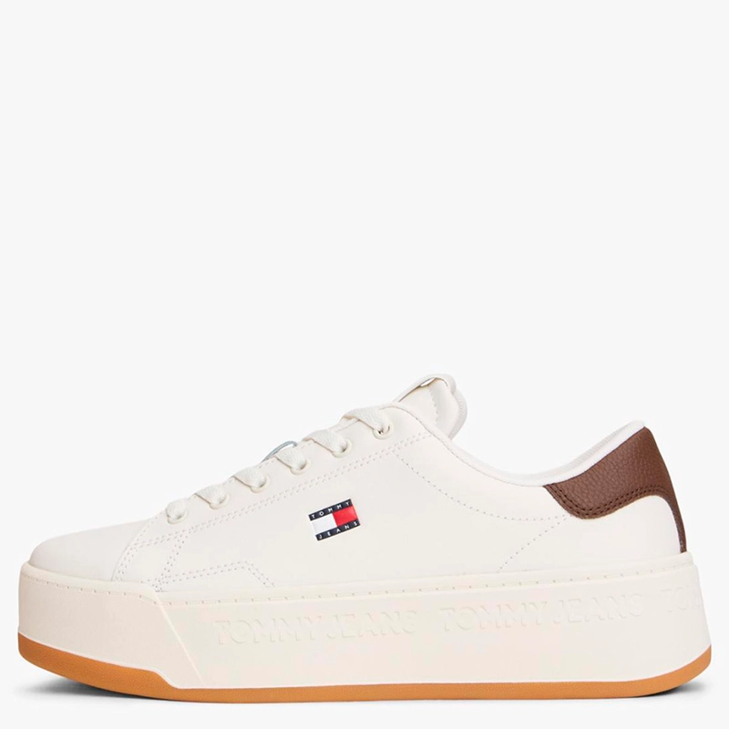 ZAPATILLAS MUJER TOMMY HILFIGER CASUALES BLANCO EN0EN029610HH CUERO   - 3
