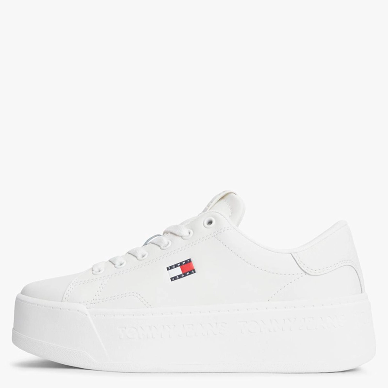 ZAPATILLAS MUJER TOMMY HILFIGER CASUALES BLANCO EN0EN02961YBL CUERO   - 3