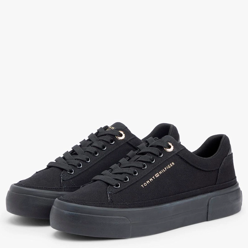 ZAPATILLAS MUJER TOMMY HILFIGER CASUALES NEGRO FW0FW09480BDS  - 2