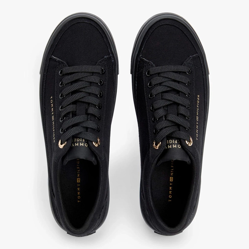 ZAPATILLAS MUJER TOMMY HILFIGER CASUALES NEGRO FW0FW09480BDS  - 4