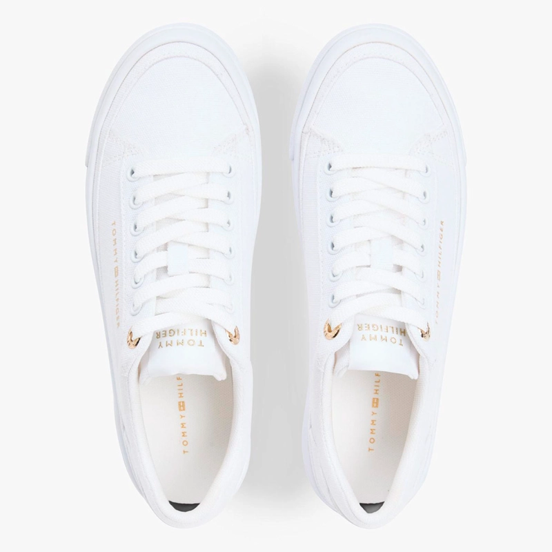 ZAPATILLAS MUJER TOMMY HILFIGER CASUALES BLANCO FW0FW09480YBS  - 4