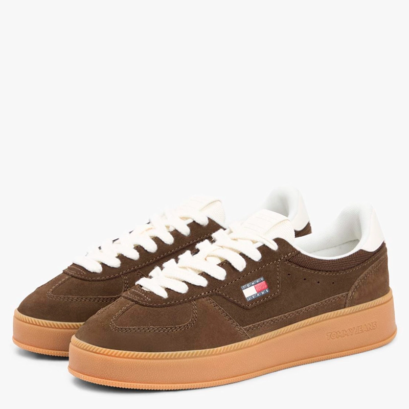 ZAPATILLAS MUJER TOMMY HILFIGER CASUALES CAFÉ EN0EN02989GV0  - 2