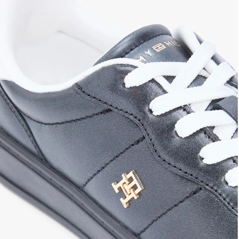 ZAPATILLAS MUJER TOMMY HILFIGER CASUALES NEGRO FW0FW09179BDS CUERO - 7