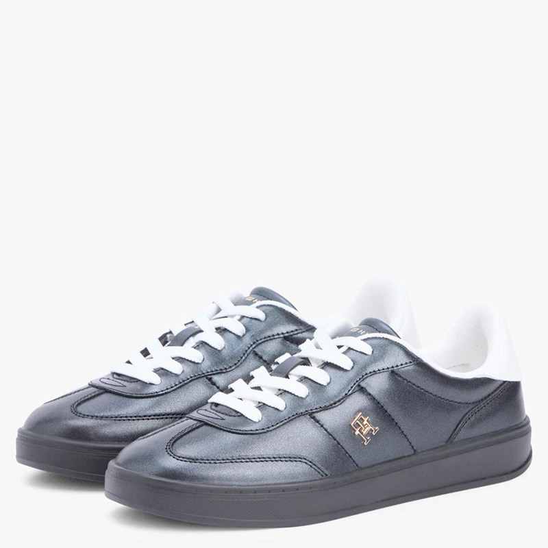 ZAPATILLAS MUJER TOMMY HILFIGER CASUALES NEGRO FW0FW09179BDS CUERO - 2