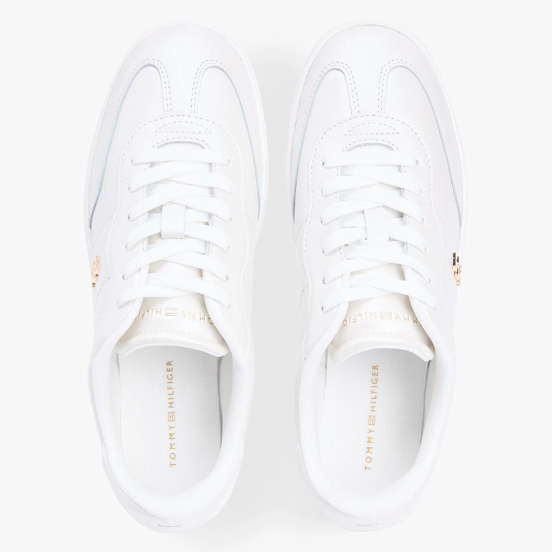 ZAPATILLAS MUJER TOMMY HILFIGER CASUALES BLANCO FW0FW09179YBL CUERO - 4