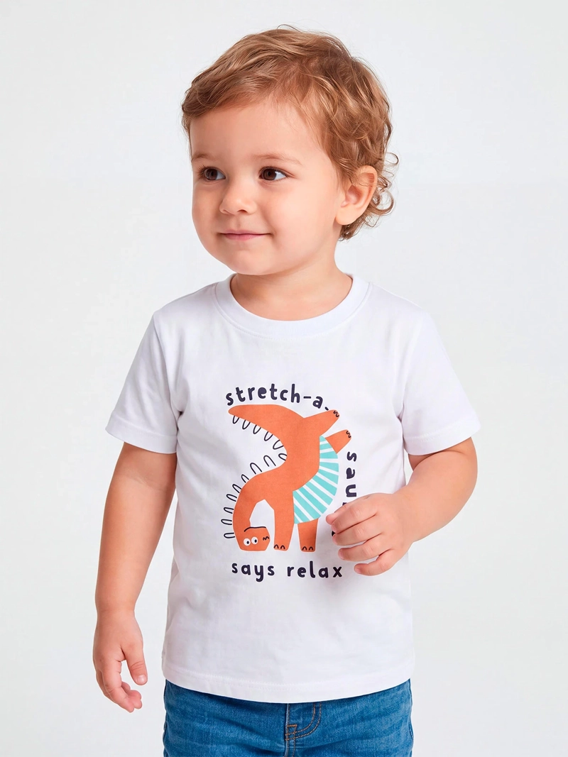 POLERA NIÑO BABY HARVEST ALGODÓN MANGA CORTA PRINT - 1