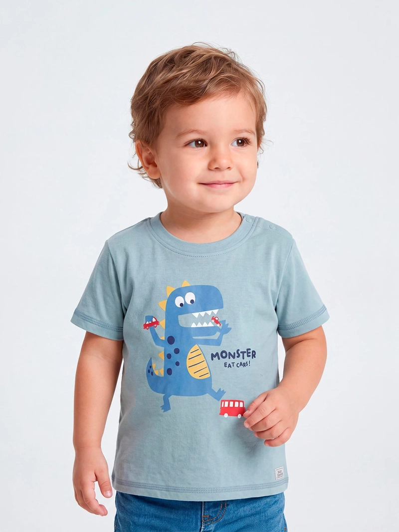 POLERA NIÑO BABY HARVEST ALGODÓN MANGA CORTA PRINT